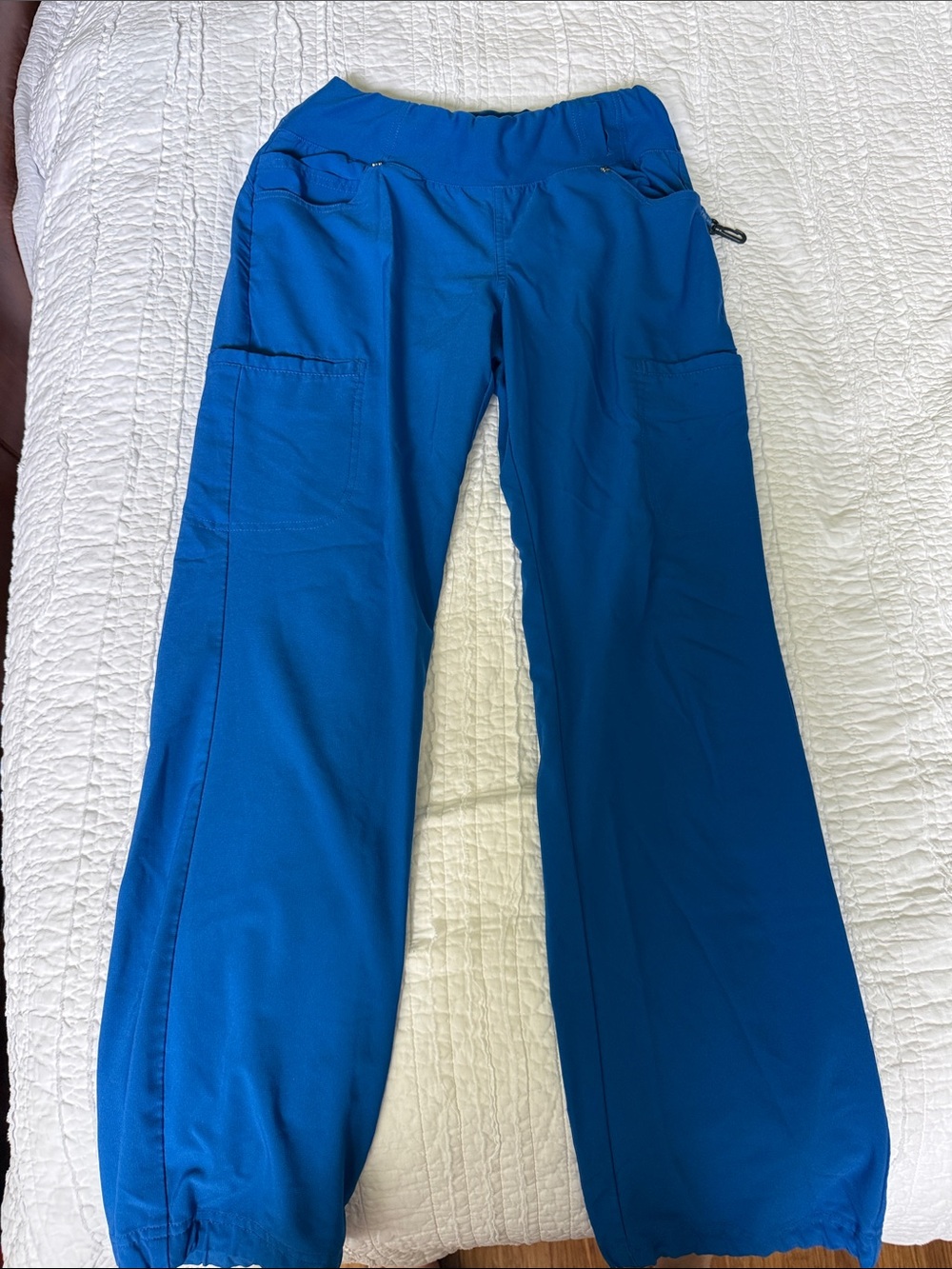 Cherokee IFLEX Royal Blue Cargo Scrub Pants Women’s M Medium